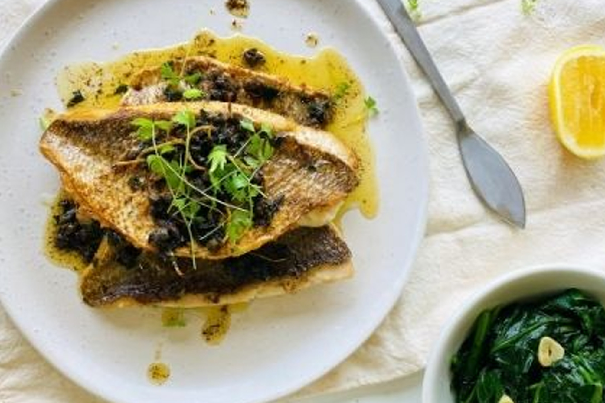 Butter Snapper with Seasonal Vegetables
